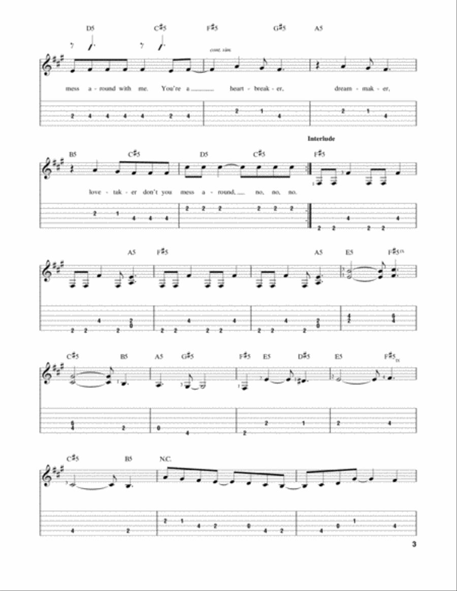 Heartbreaker Acoustic Guitar scores gallery preview page 3