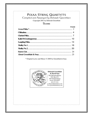 Polka String Quartets - Score