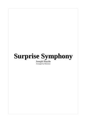 Surprise Symphony - Easy Piano for children