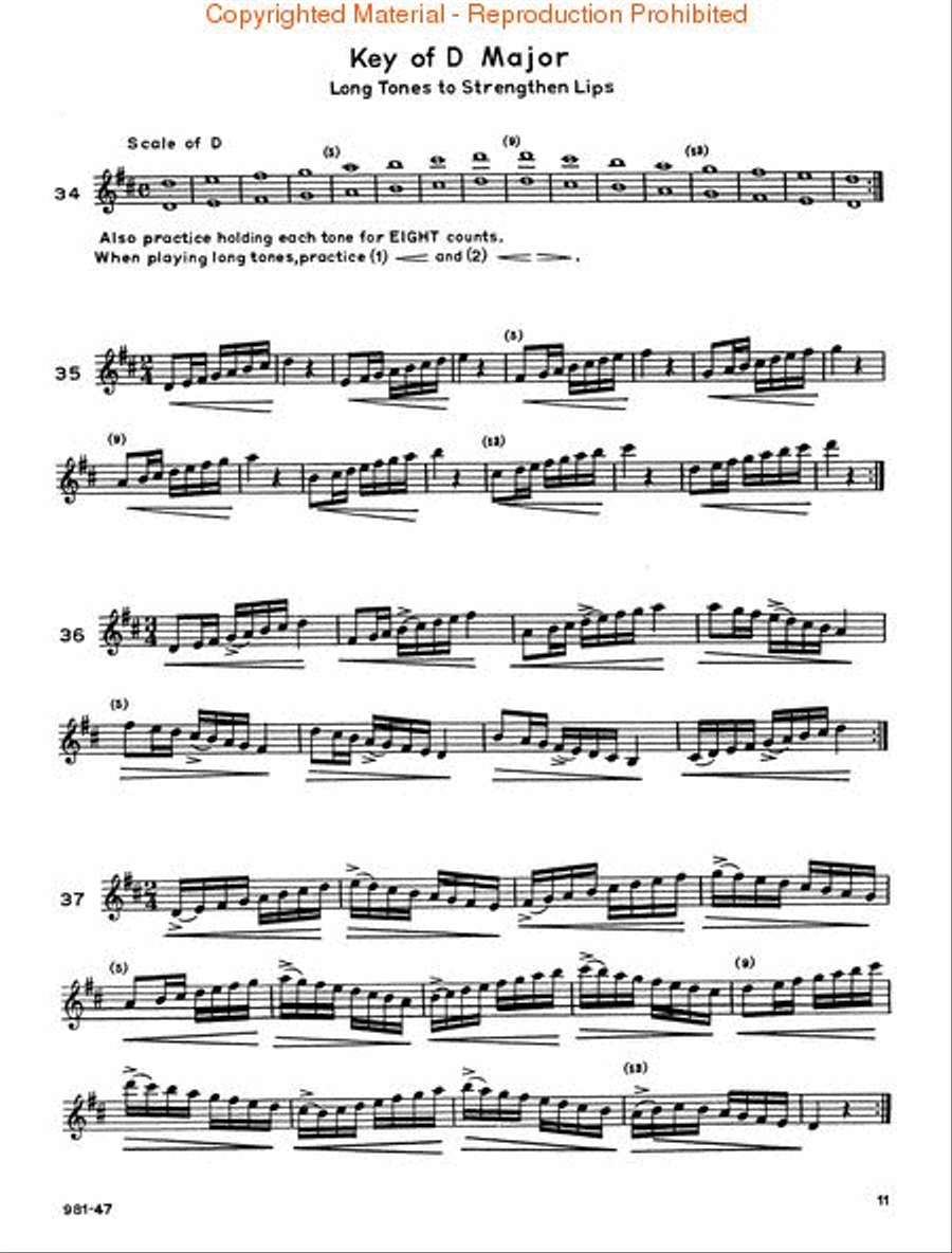 Pares Scales Concert Band Methods scores gallery preview page 4