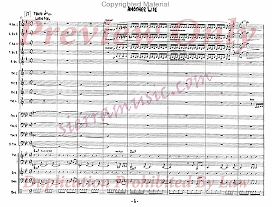 Another Life Big Band scores gallery preview page 9