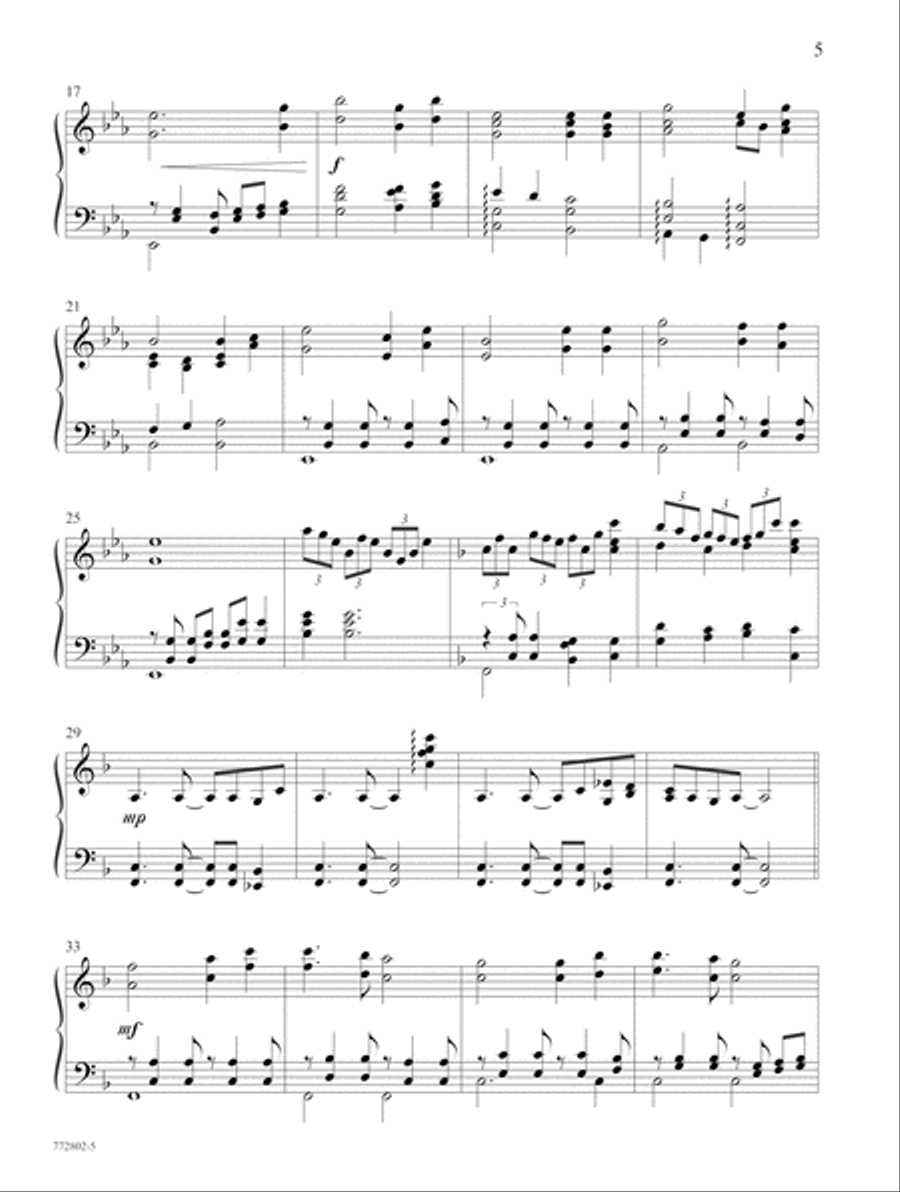 The Faithfulness of God Piano Solo scores gallery preview page 5