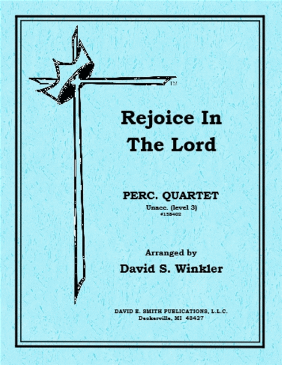 Rejoice In The Lord Percussion Ensemble scores gallery preview page 1