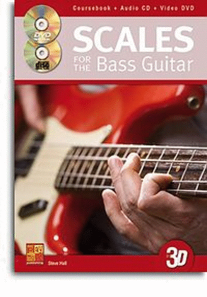 Book cover for Steve Hall: Scales For The Bass Guitar In 3D