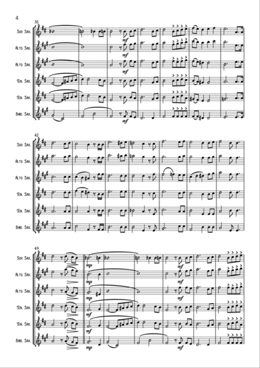 My Tribute My Tribute Woodwind Ensemble scores gallery preview page 4