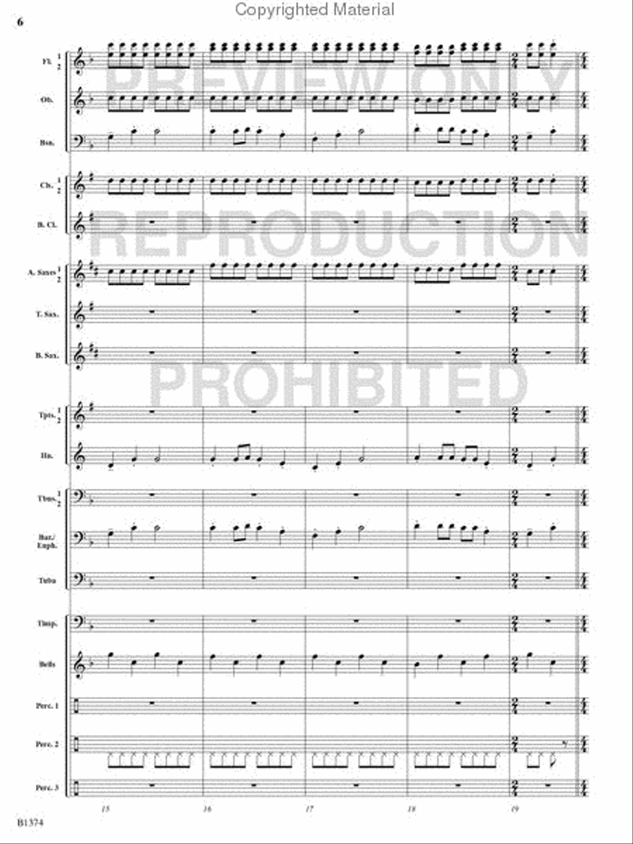 A Stowaway on Santa's Sleigh Concert Band scores gallery preview page 5