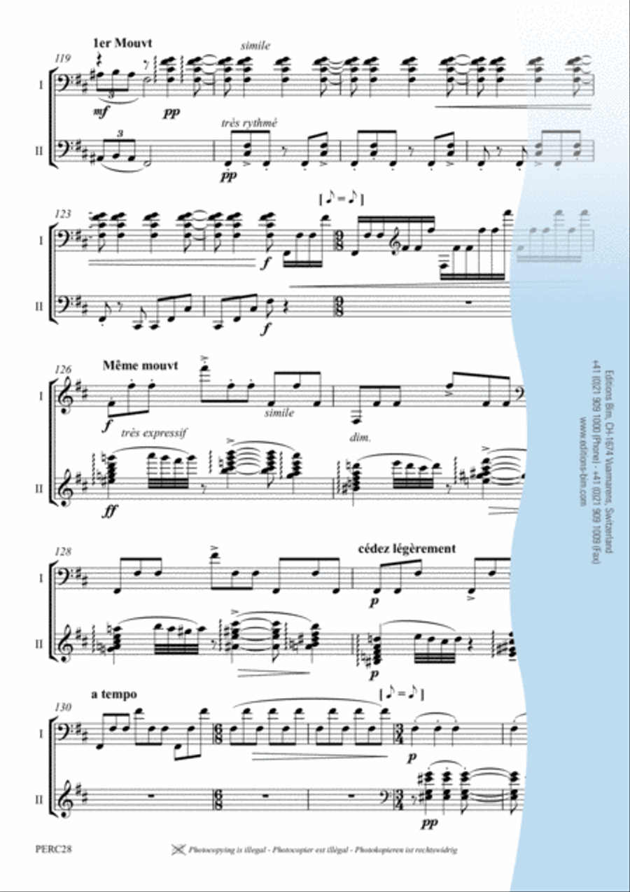 Alborada del gracioso Marimba scores gallery preview page 8
