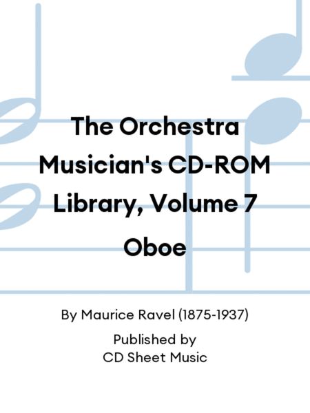 The Orchestra Musician's CD-ROM Library, Volume 7 Oboe