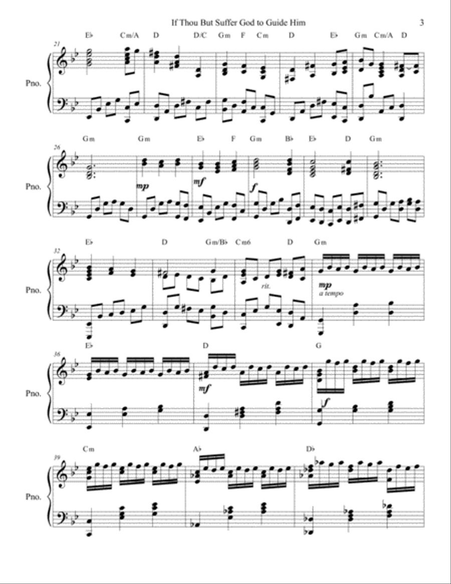 If Thou But Suffer God to Guide Him Piano Solo Piano Solo scores gallery preview page 3