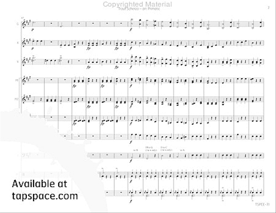 Trout Scherzo Trout Scherzo Percussion Ensemble scores gallery preview page 10