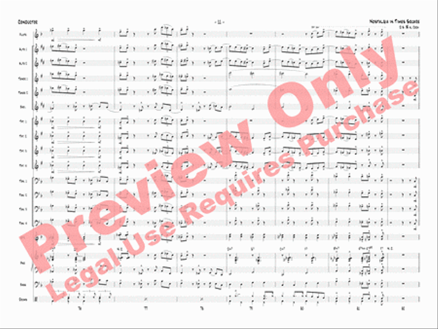 Nostalgia in Times Square Jazz Ensemble scores gallery preview page 14