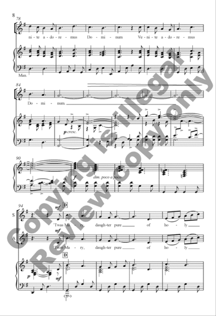 The Snow Lay On the Ground 4-Part scores gallery preview page 27
