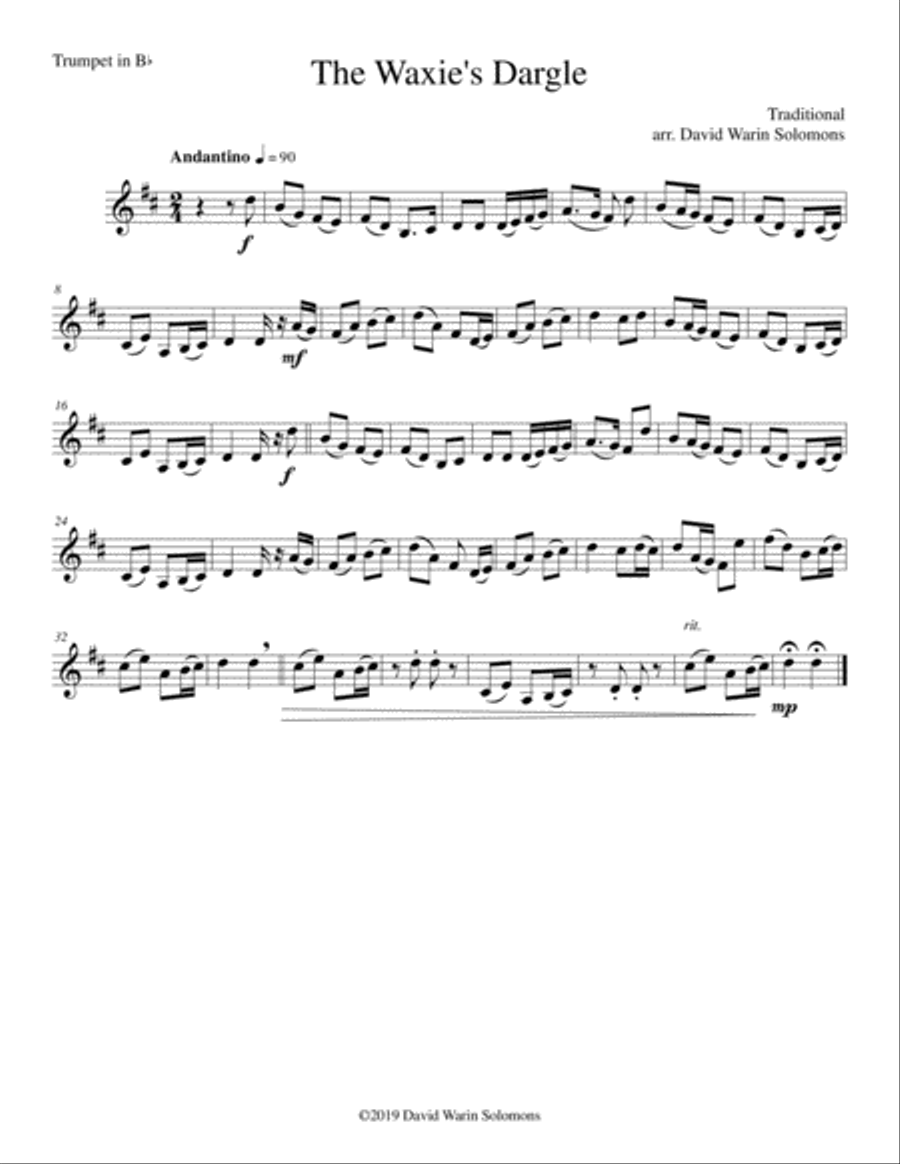 15 easy trios for brass trio (trumpet, horn, trombone) Brass Trio scores gallery preview page 4