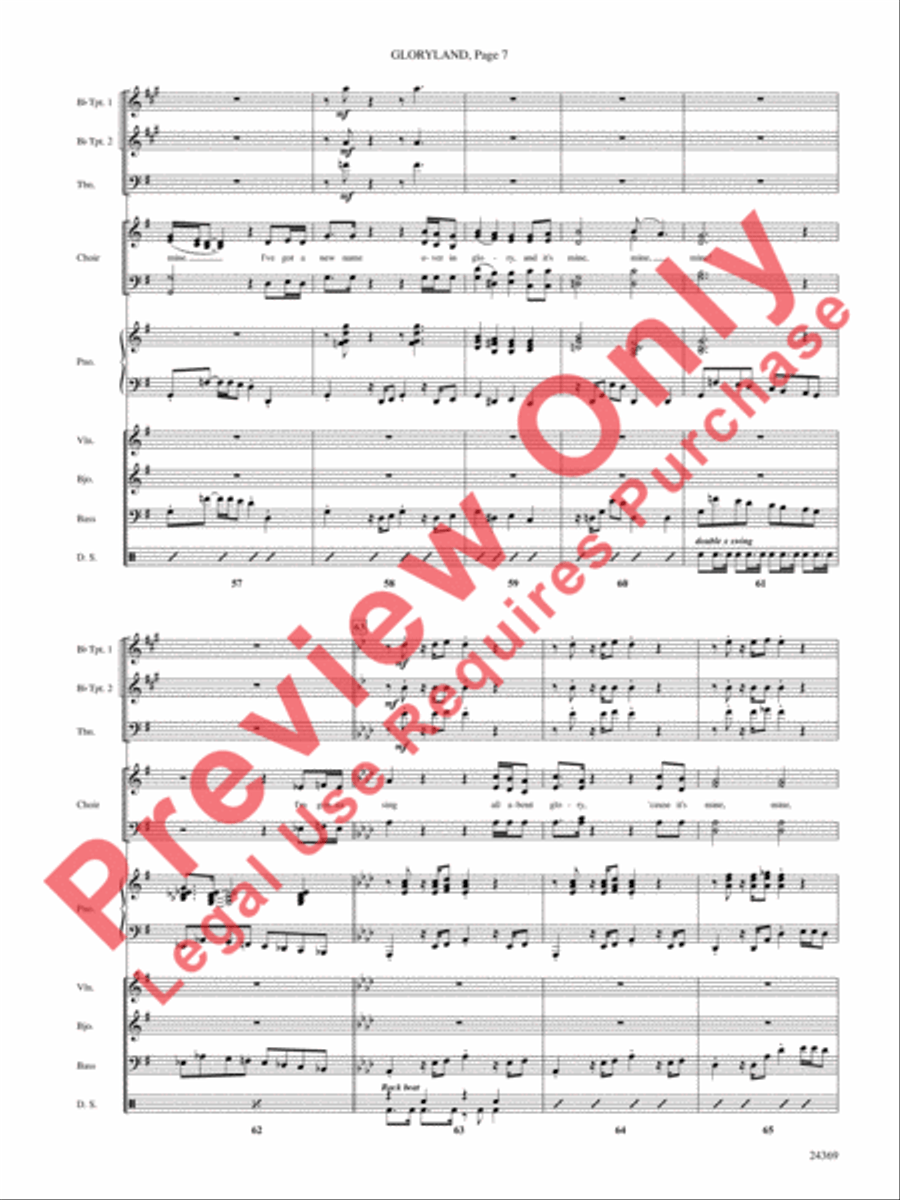 Gloryland Choir scores gallery preview page 8