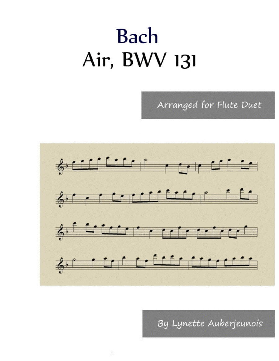 Air, BWV 131 - Flute Duet image number null