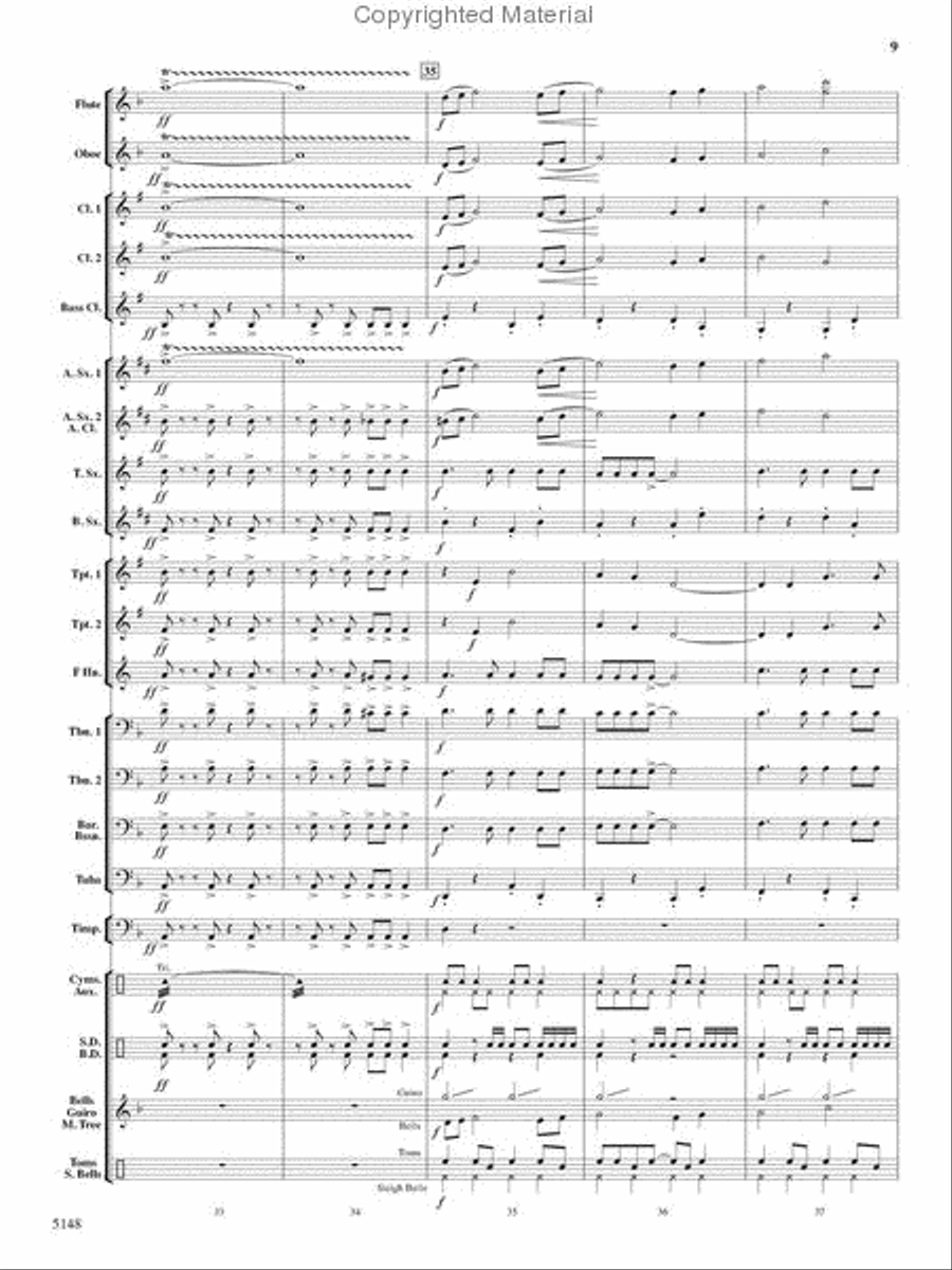 Fire Dance Fire Dance Concert Band scores gallery preview page 8