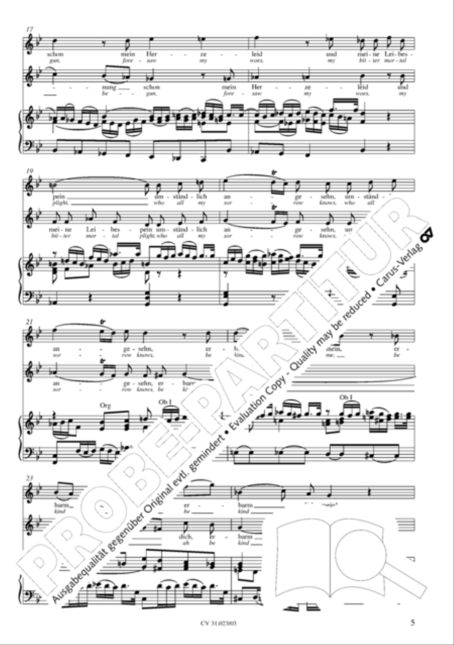 Thou very God and David's Son (3rd version) (Du wahrer Gott und Davids Sohn) 4-Part scores gallery preview page 6