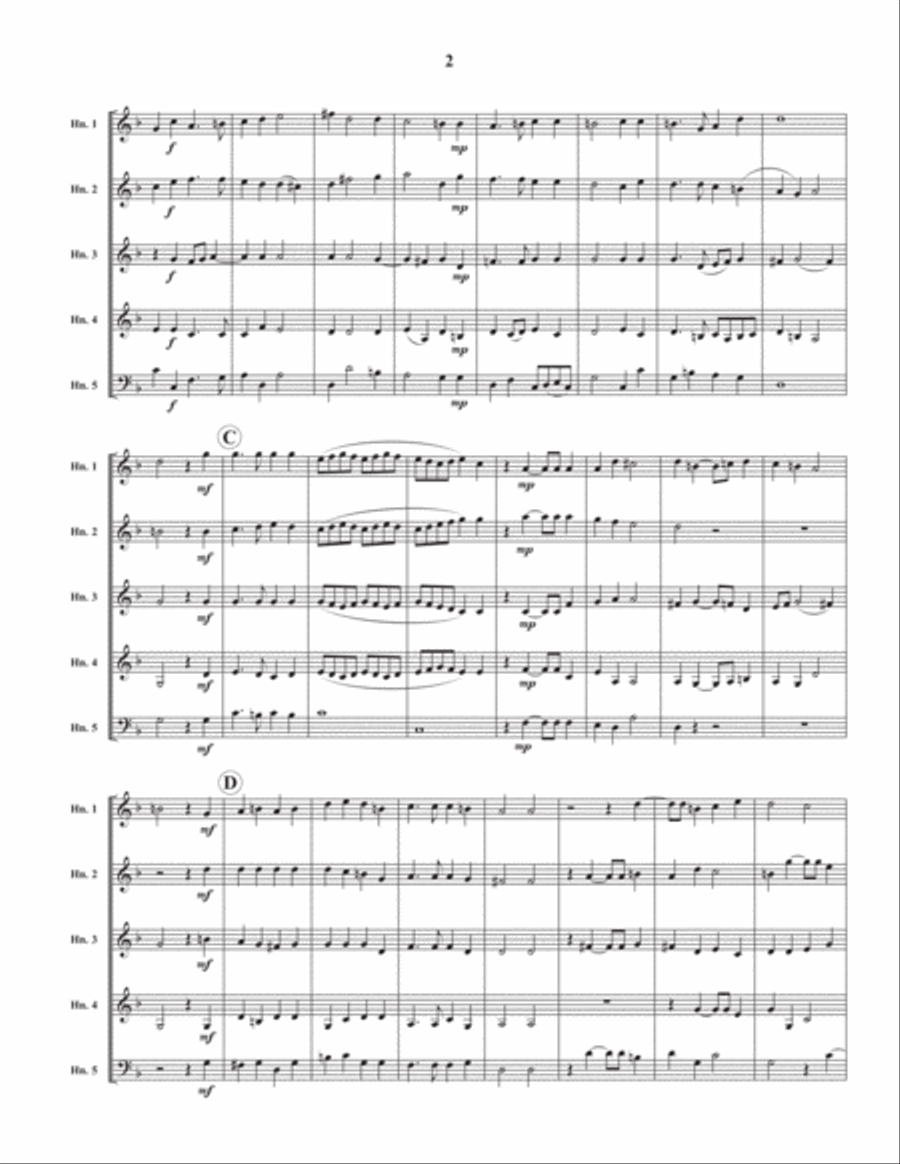 All Creatures Now Are Merry Minded Brass Quintet scores gallery preview page 3