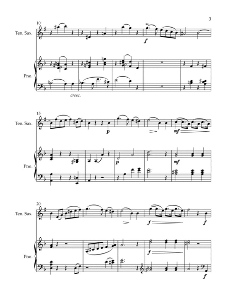 Legende Tenor Saxophone scores gallery preview page 3