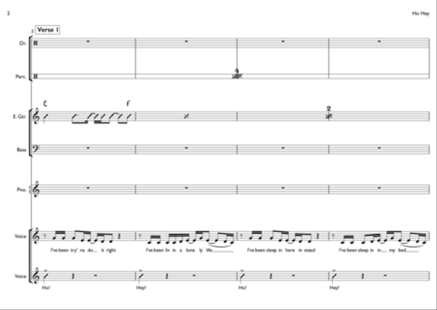 Ho Hey Small Ensemble scores gallery preview page 2
