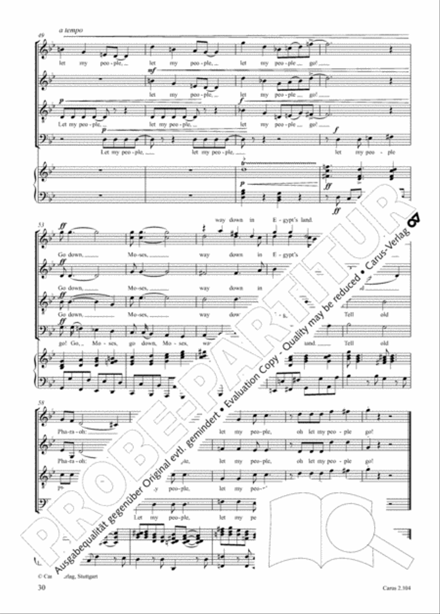 Hallelujah. Gospels and Spirituals for mixed choir Mixed Choir scores gallery preview page 18