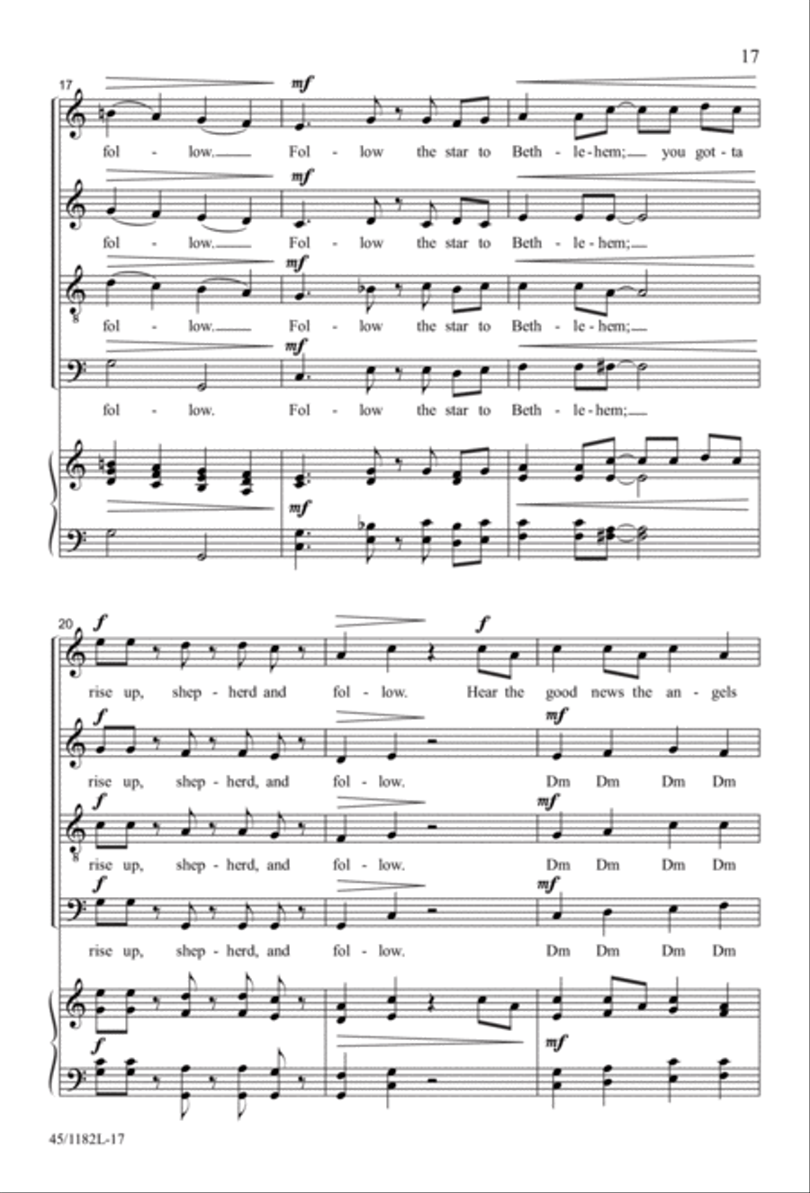 All Around A Cappella 4-Part scores gallery preview page 15