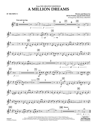 A Million Dreams (from The Greatest Showman) (arr. Michael Brown) - Bb Trumpet 1