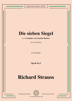 Richard Strauss-Die sieben Siegel,in E flat Major,Op.46 No.3