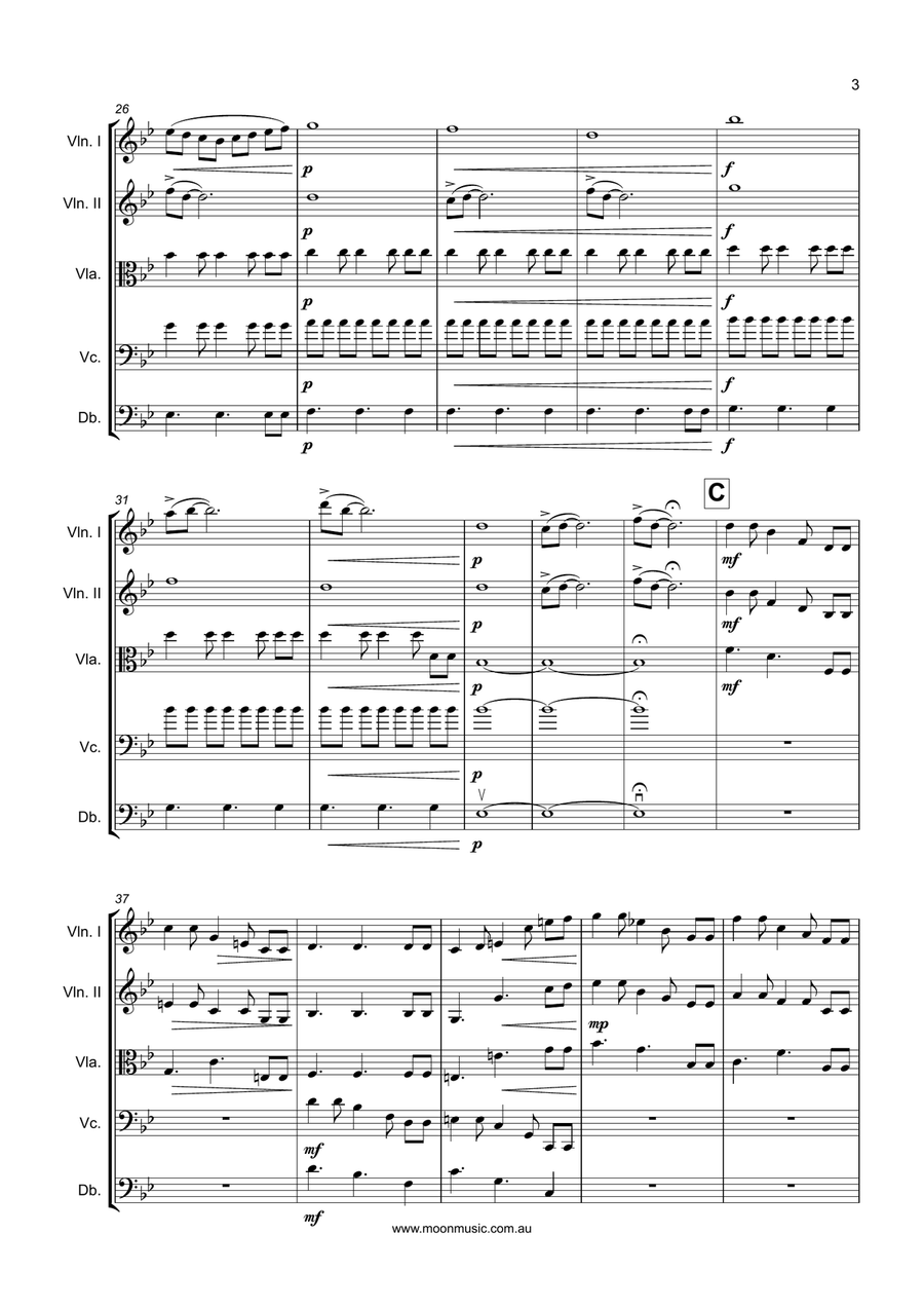 Valley of Sparks String Orchestra scores gallery preview page 3