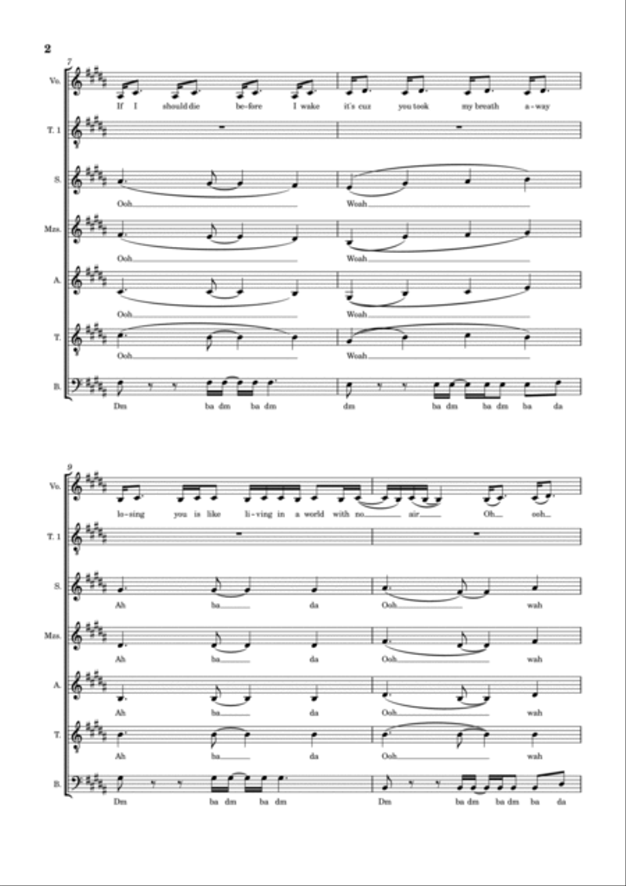 No Air Divisi scores gallery preview page 2