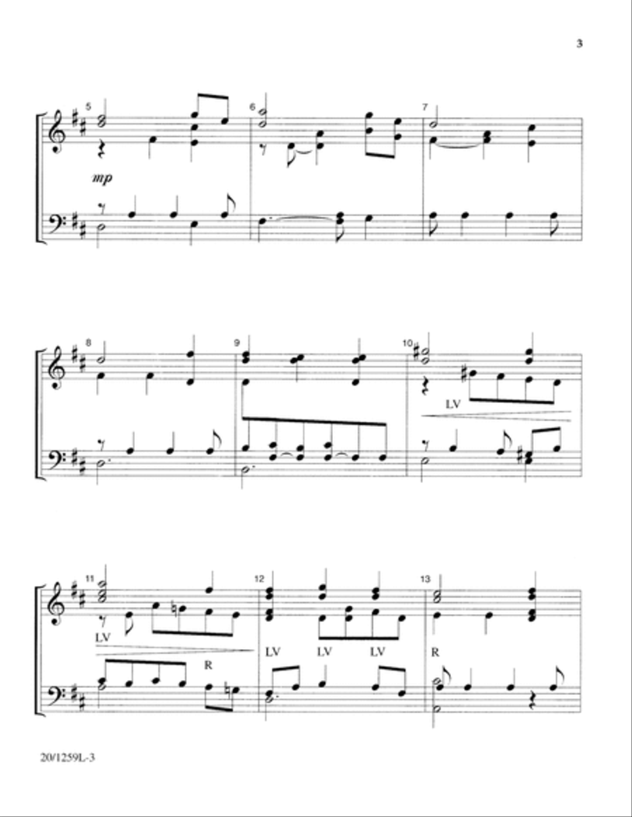 The Lord's My Shepherd 5-Octaves scores gallery preview page 3