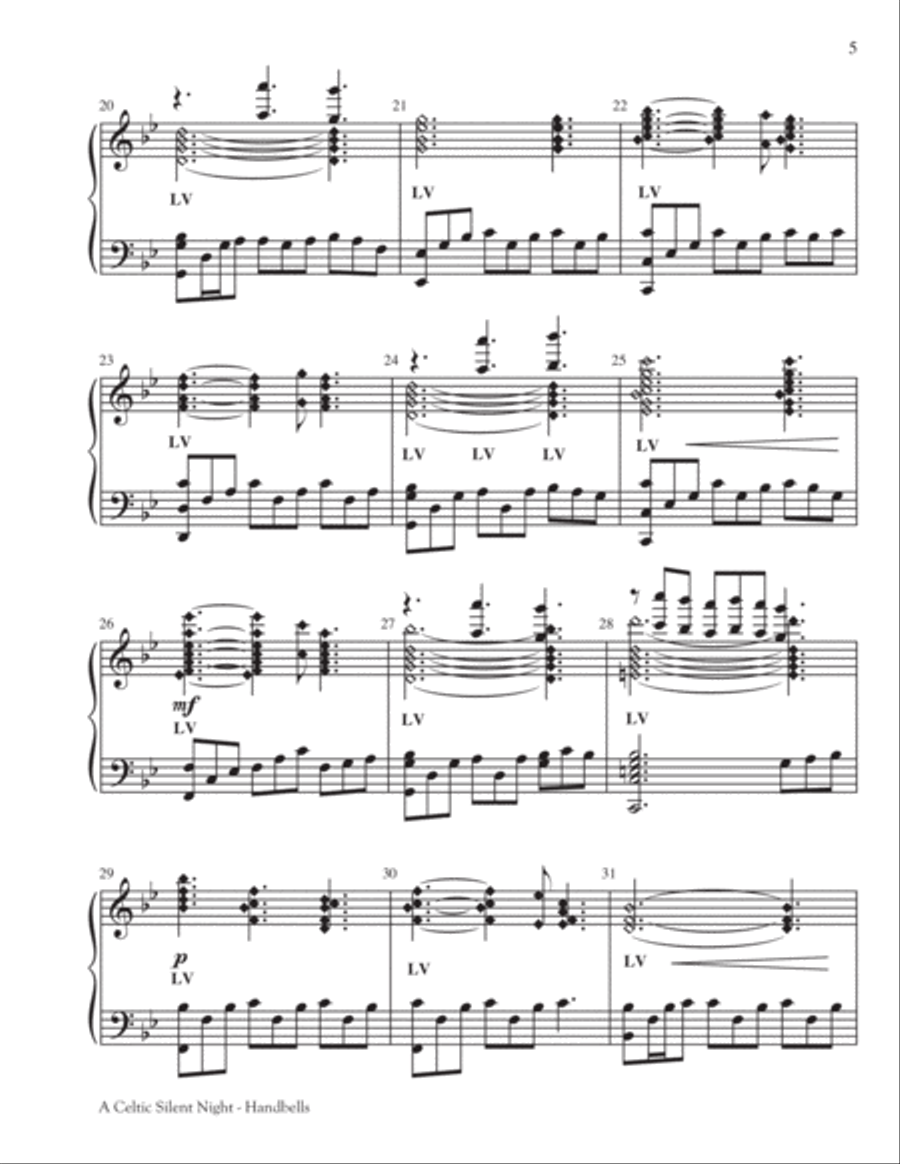 A Celtic Silent Night A Celtic Silent Night 5-Octaves scores gallery preview page 6
