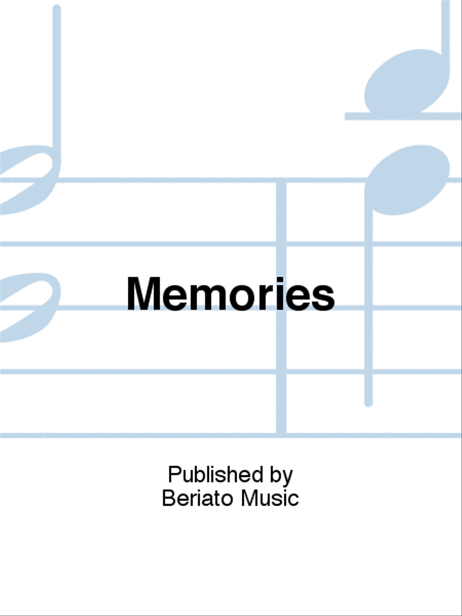 Memories Piano, Vocal, Guitar scores gallery preview page 1