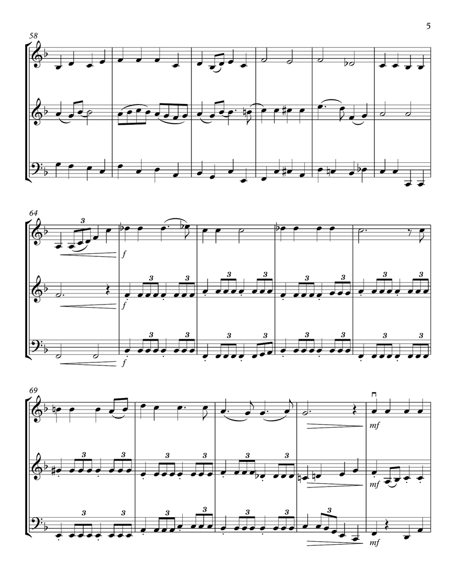 Sympathique String Trio scores gallery preview page 5
