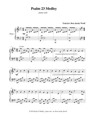 Psalm 23 Medley - piano solo