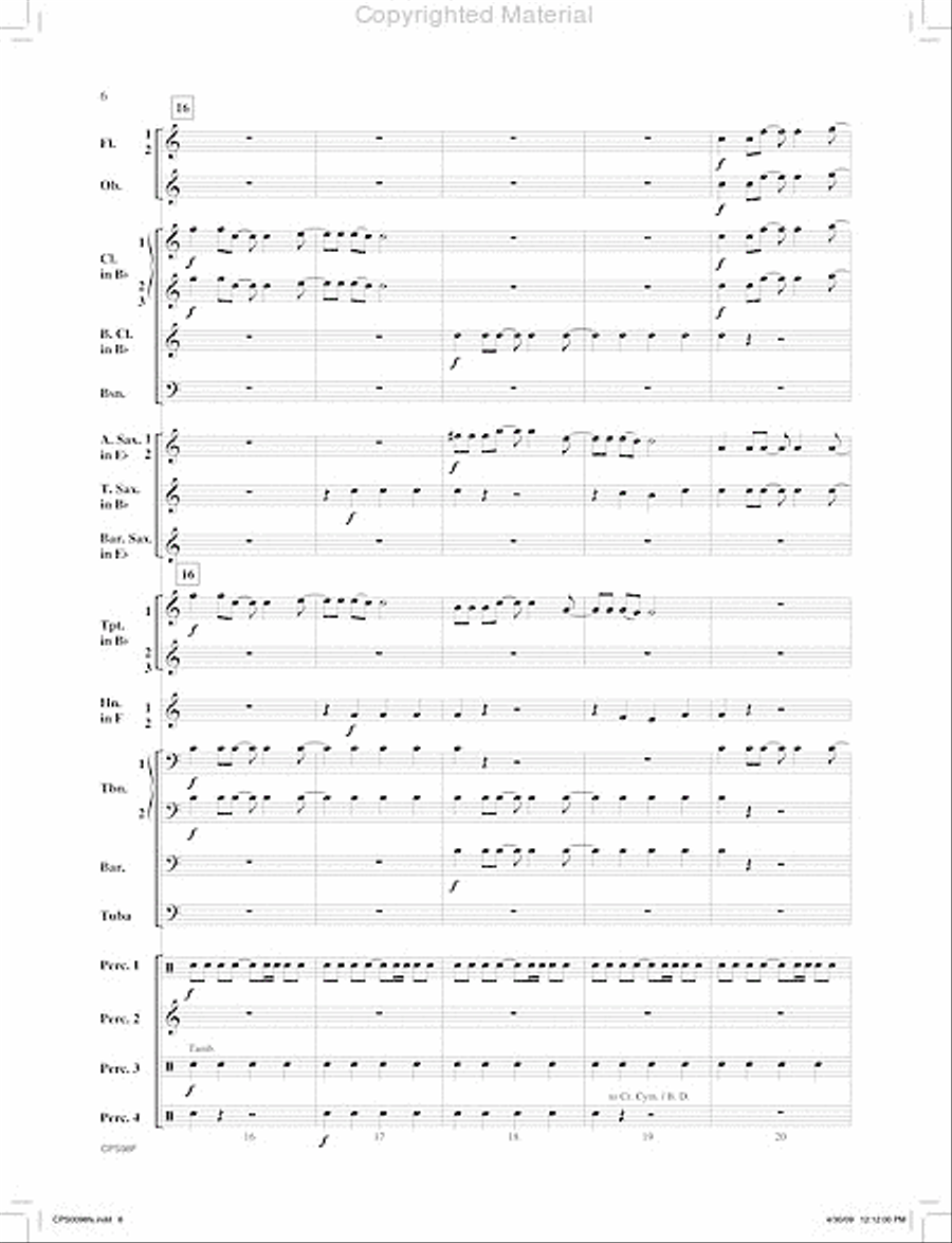 I. Jambo (from Ngoma Za Kenya) Concert Band scores gallery preview page 7