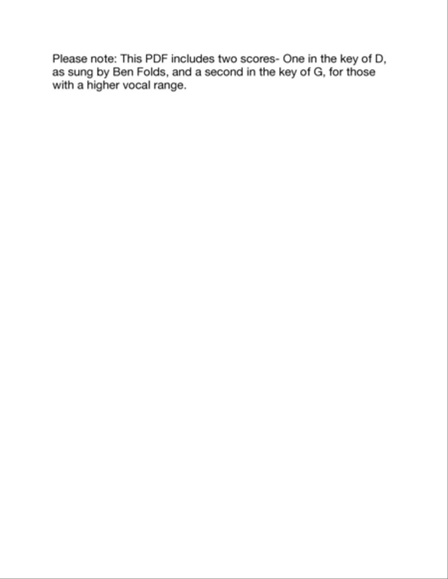 The Luckiest The Luckiest Voice scores gallery preview page 2