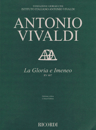 Book cover for La Gloria e Imeneo, RV 687