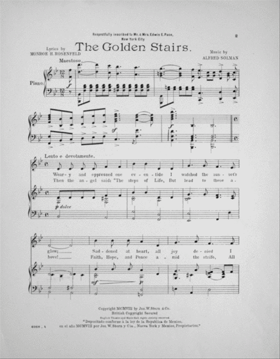 The Golden Stairs Voice scores gallery preview page 2