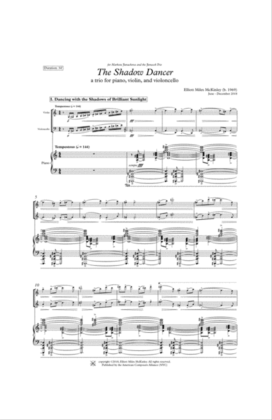 [McKinley] The Shadow Dancer Piano Trio scores gallery preview page 5