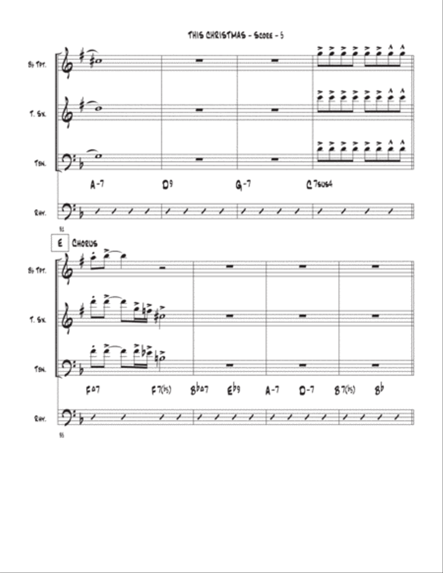 This Christmas This Christmas Tenor Saxophone scores gallery preview page 5