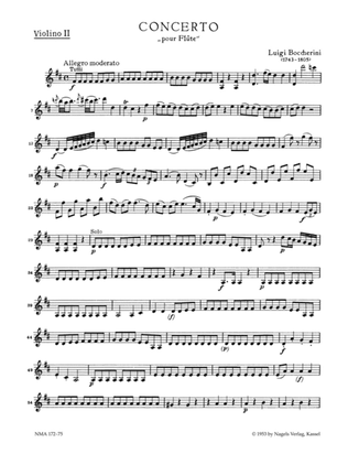Konzert fur Flote und Streicher D major, Op. 27