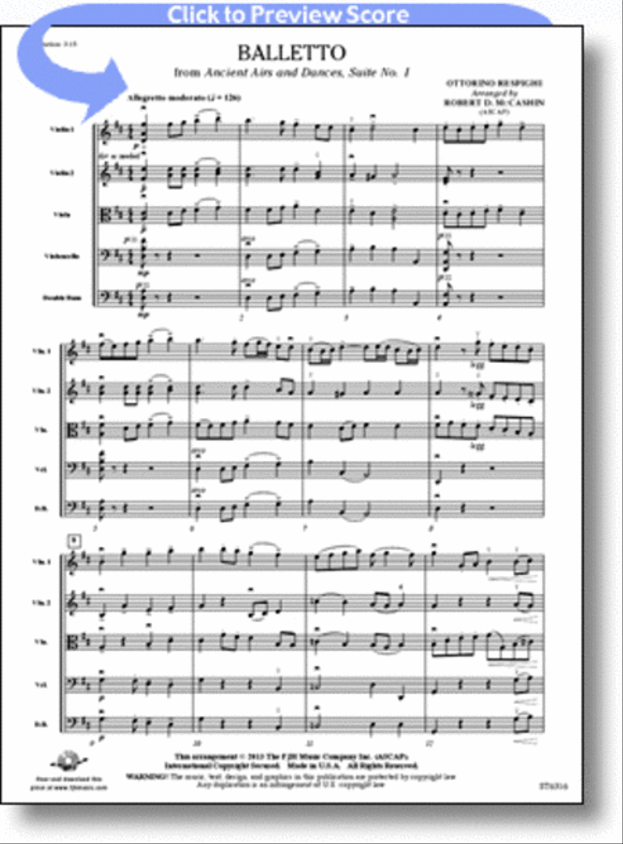 Balletto Balletto String Orchestra scores gallery preview page 1