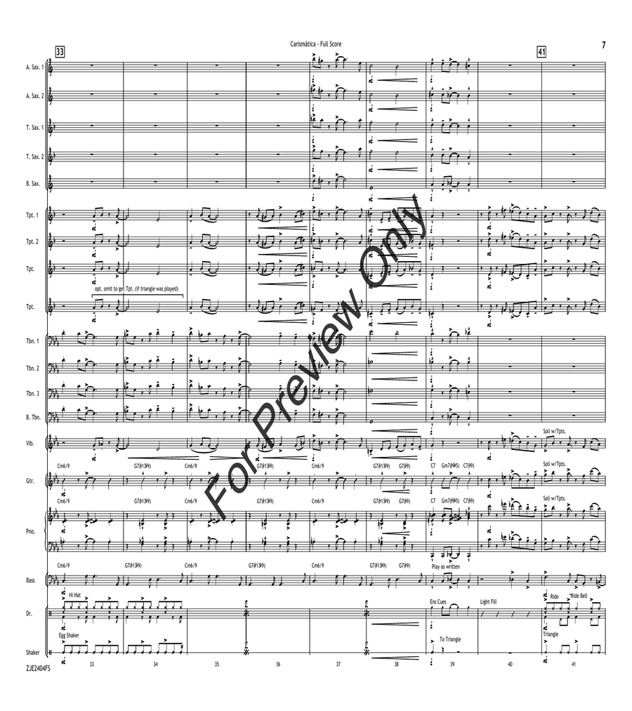 Carismática Jazz Ensemble scores gallery preview page 7
