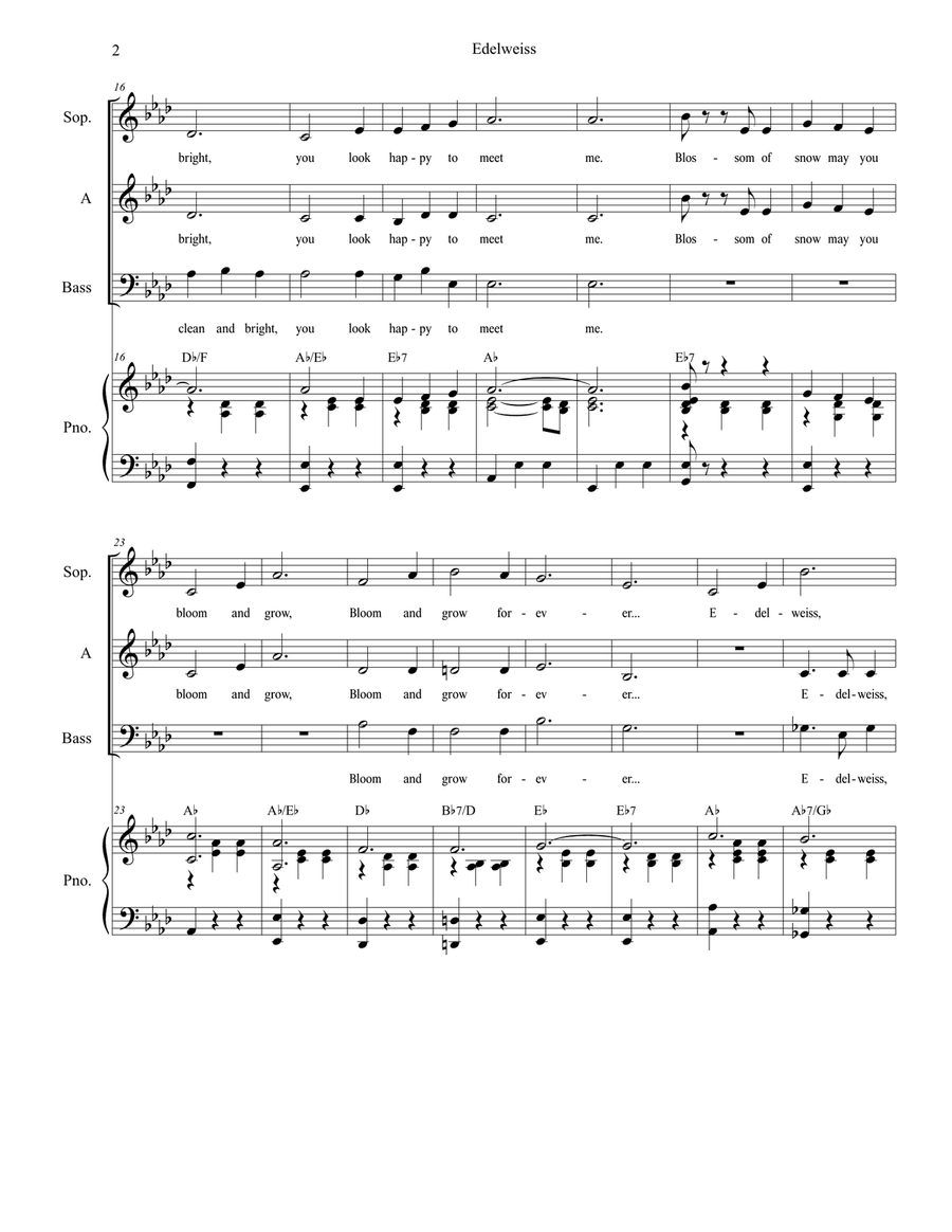 Edelweiss 3-Part scores gallery preview page 2