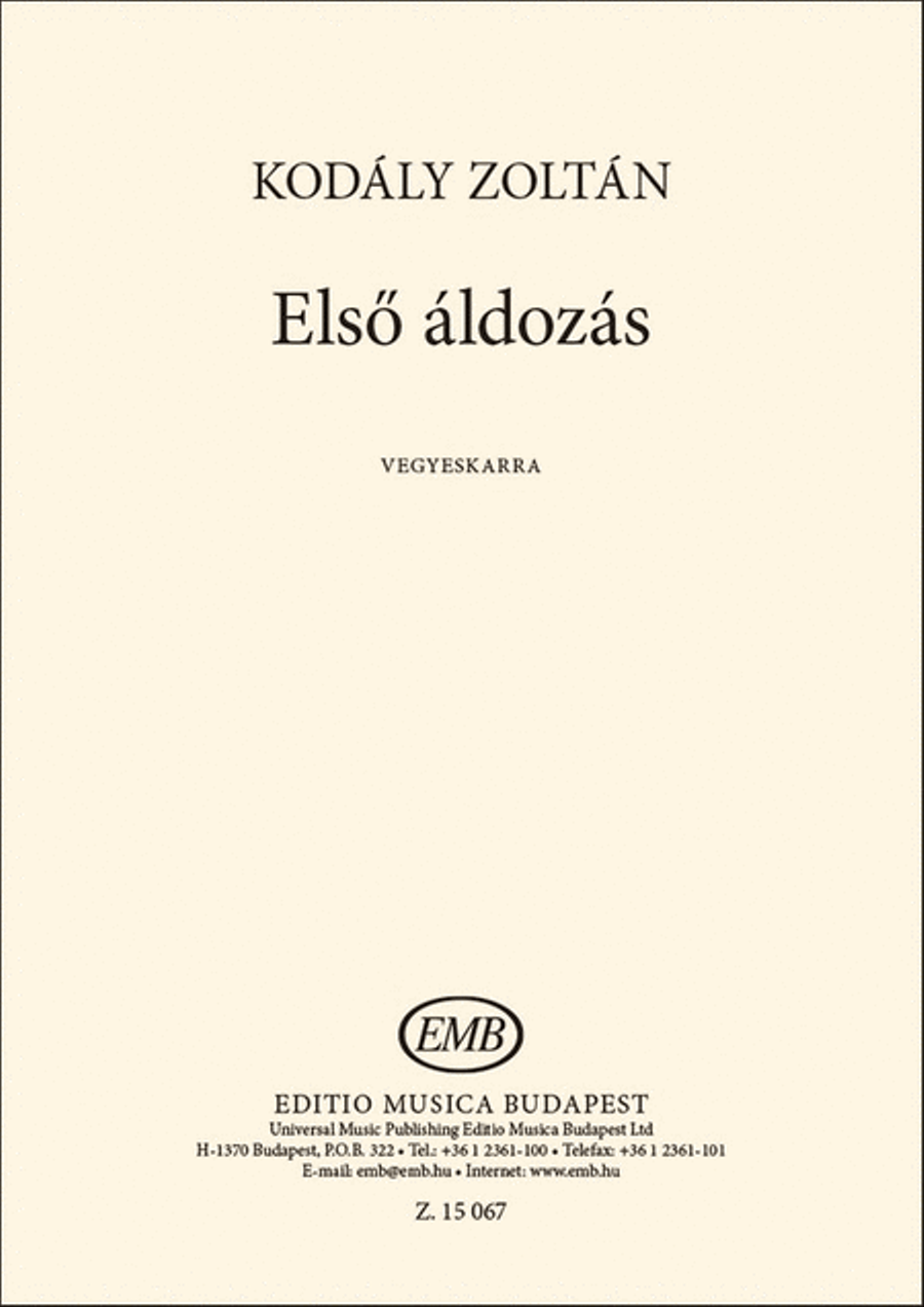 Els'áldozás 4-Part scores gallery preview page 1