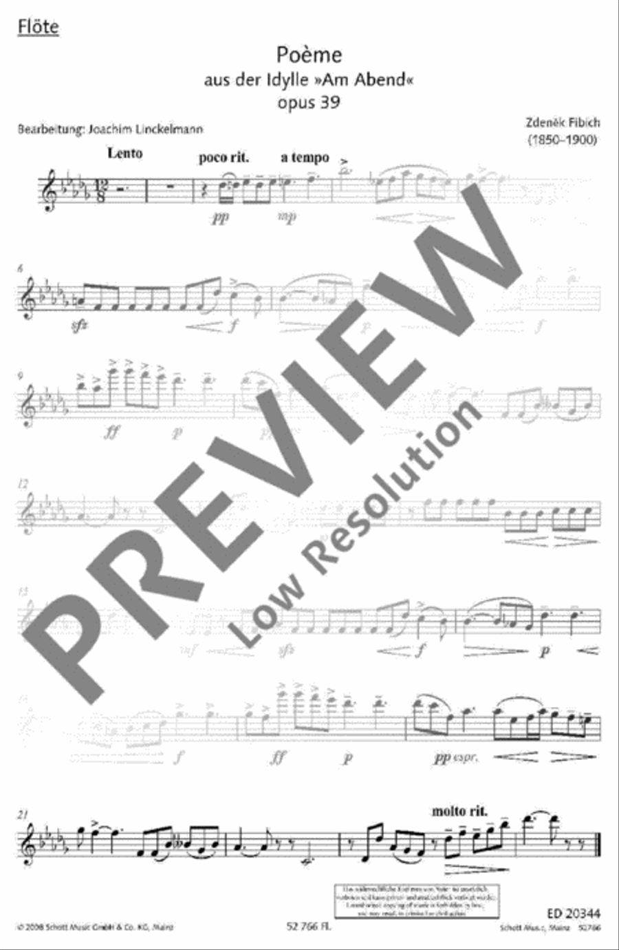 Poème Poème Woodwind Quintet scores gallery preview page 5