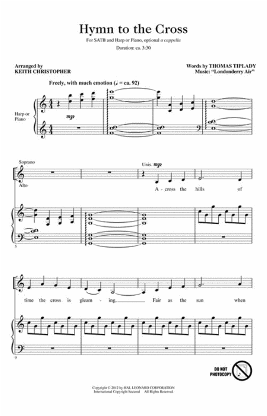 Hymn to the Cross Hymn to the Cross 4-Part scores gallery preview page 2