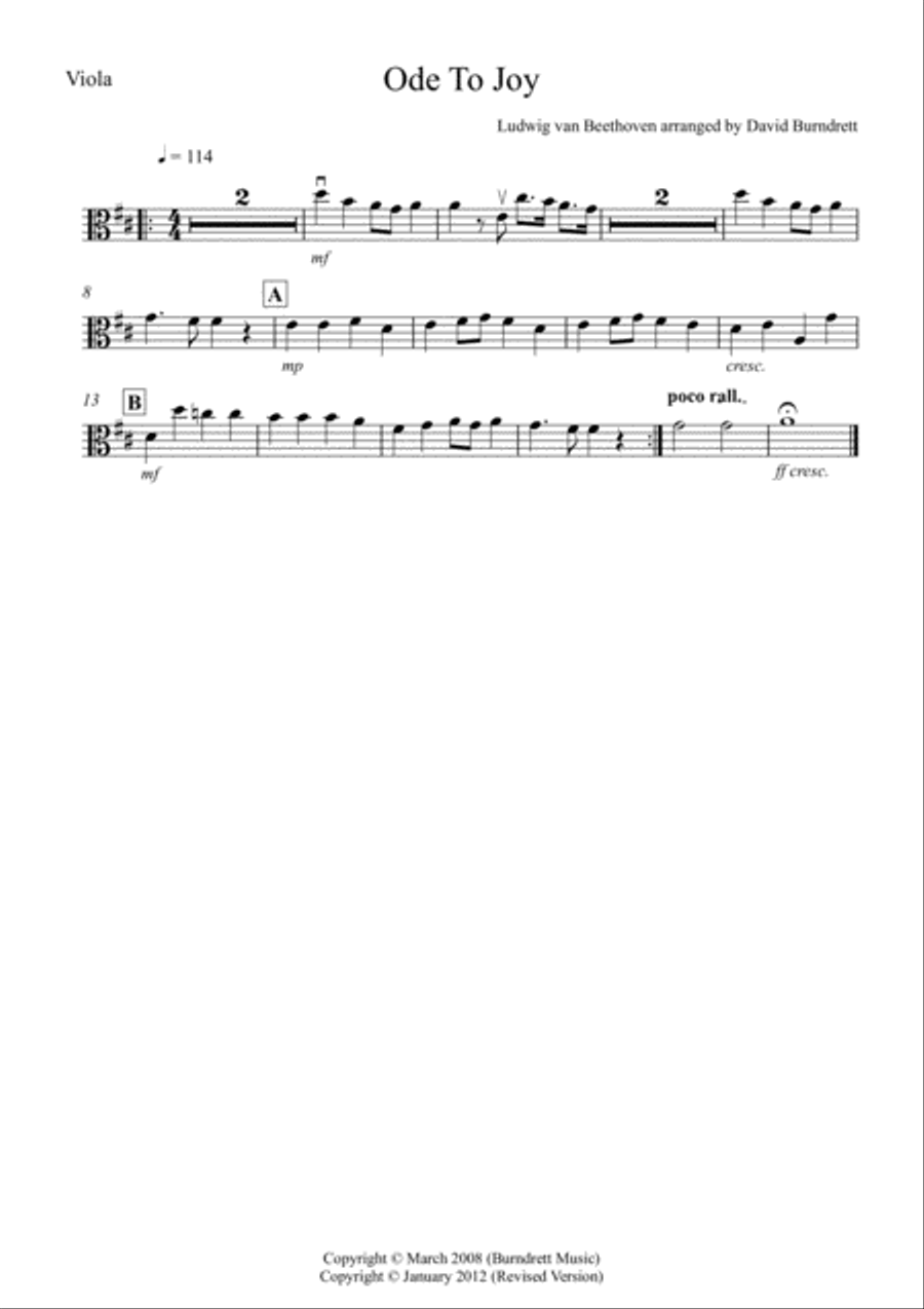 Ode To Joy for String Orchestra String Orchestra scores gallery preview page 5