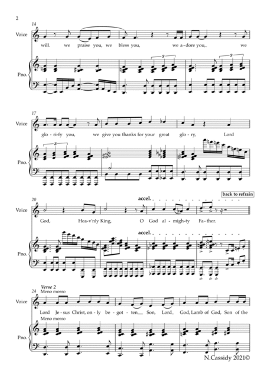 St. Aidan's Mass Unison Choir scores gallery preview page 3